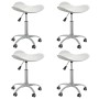 Swivel dining chairs 4 units white synthetic leather by vidaXL, dining chairs - Ref: Foro24-3088535, Price: 118,28 €, Discoun...