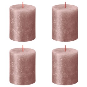 Bolsius Velas rústicas Shimmer 4 unidades rosa 80x68 mm de Bolsius, Velas - Ref: Foro24-440882, Precio: 21,99 €, Descuento: %