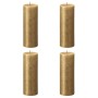 Bolsius Velas rústicas Shimmer 4 unidades dorado 190x68 mm de Bolsius, Velas - Ref: Foro24-440896, Precio: 31,33 €, Descuento: %