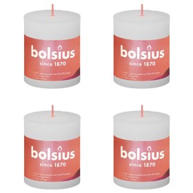 Bolsius Shine rustic candles 4 units cloudy white 80x68 mm by Bolsius, Candles - Ref: Foro24-440807, Price: 16,94 €, Discount: %