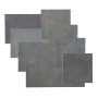 WallArt Paneles de pared de cuero Jordan gris azulado 32 piezas de WallArt, Recubrimiento de paredes - Ref: Foro24-440937, Pr...