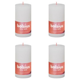 Bolsius Shine rustic candles 4 units cloudy white 130x68 mm by Bolsius, Candles - Ref: Foro24-440822, Price: 20,22 €, Discoun...