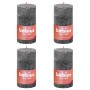 Bolsius Velas rústicas Shine 4 unidades gris tormentoso 130x68 mm de Bolsius, Velas - Ref: Foro24-440828, Precio: 21,50 €, De...