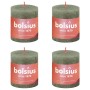 Bolsius Shine rustic candles 4 units olive green 80x68 mm by Bolsius, Candles - Ref: Foro24-440821, Price: 20,16 €, Discount: %