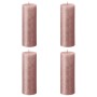 Bolsius Velas rústicas Shimmer 4 unidades rosa 190x68 mm de Bolsius, Velas - Ref: Foro24-440894, Precio: 24,85 €, Descuento: %