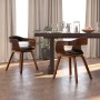 Dining chairs 2 pcs curved wood and black synthetic leather by vidaXL, dining chairs - Ref: Foro24-3092377, Price: 312,99 €, ...