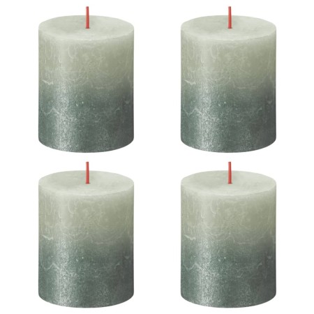 Bolsius Rustic Sunset Candles 4 units green and blue rust 80x68 mm by Bolsius, Candles - Ref: Foro24-440899, Price: 19,97 €, ...