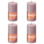 Bolsius Shine rustic candles 4 units ash pink 130x68 mm by Bolsius, Candles - Ref: Foro24-440831, Price: 26,70 €, Discount: %