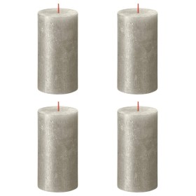 Bolsius Velas rústicas Shimmer 4 unidades color champán 130x68 mm de Bolsius, Velas - Ref: Foro24-440886, Precio: 23,24 €, De...