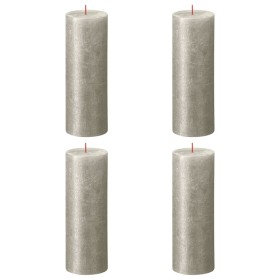 Bolsius Shimmer rustic candles 4 units champagne color 190x68 mm by Bolsius, Candles - Ref: Foro24-440892, Price: 30,99 €, Di...