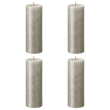 Bolsius Shimmer rustic candles 4 units champagne color 190x68 mm by Bolsius, Candles - Ref: Foro24-440892, Price: 30,37 €, Di...