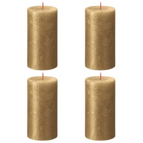 Bolsius Rustic Shimmer Candles 4 units gold 130x68 mm by Bolsius, Candles - Ref: Foro24-440890, Price: 26,99 €, Discount: %