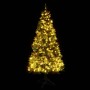 Árbol de Navidad con luces y piñas PVC PE verde 225 cm de vidaXL, Arboles de navidad - Ref: Foro24-3094558, Precio: 183,13 €,...