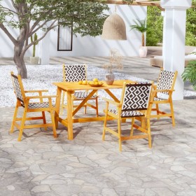 Garden dining set 5 pieces solid acacia wood by vidaXL, Garden sets - Ref: Foro24-3087124, Price: 379,88 €, Discount: %