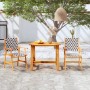 3-piece solid acacia wood garden dining set by vidaXL, Garden sets - Ref: Foro24-3087122, Price: 219,99 €, Discount: %