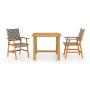 3-piece solid acacia wood garden dining set by vidaXL, Garden sets - Ref: Foro24-3087122, Price: 219,99 €, Discount: %