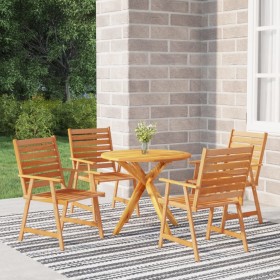 5-piece solid acacia wood garden dining set by vidaXL, Garden sets - Ref: Foro24-3087129, Price: 349,93 €, Discount: %