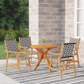 Garden dining set 5 pieces solid acacia wood by vidaXL, Garden sets - Ref: Foro24-3087131, Price: 351,99 €, Discount: %