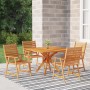 Garden dining set 5 pieces solid acacia wood by vidaXL, Garden sets - Ref: Foro24-3087139, Price: 414,62 €, Discount: %