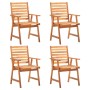 Garden dining set 5 pieces solid acacia wood by vidaXL, Garden sets - Ref: Foro24-3087139, Price: 414,62 €, Discount: %