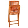 Folding garden chairs 6 pcs solid eucalyptus wood by vidaXL, Garden chairs - Ref: Foro24-3087149, Price: 215,66 €, Discount: %