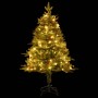 Weihnachtsbaum mit Lichtern und Tannenzapfen PVC PE grün 120 cm von vidaXL, Weihnachtsbäume - Ref: Foro24-3094555, Preis: 92,...