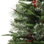 Árbol de Navidad con luces y piñas PVC PE verde 120 cm de vidaXL, Arboles de navidad - Ref: Foro24-3094555, Precio: 96,45 €, ...