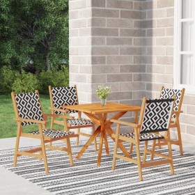 Garden dining set 5 pieces solid acacia wood by vidaXL, Garden sets - Ref: Foro24-3087138, Price: 361,03 €, Discount: %