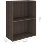 Estantería de madera de ingeniería gris Sonoma 60x31x78 cm de vidaXL, Librerías y estanterías - Ref: Foro24-340213, Precio: 2...