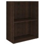 Estantería de madera de ingeniería roble ahumado 60x31x78 cm de vidaXL, Librerías y estanterías - Ref: Foro24-340214, Precio:...