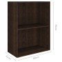 Smoked oak engineered wood shelf 60x31x78 cm by vidaXL, Bookcases and shelves - Ref: Foro24-340214, Price: 39,99 €, Discount: %