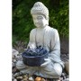 HEISSNER Buddha pond figure 37x31x50 cm gray by HEISSNER, Accessories for ponds and fountains - Ref: Foro24-441111, Price: 12...