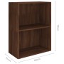 Estantería de aglomerado roble marrón 60x31x78 cm de vidaXL, Librerías y estanterías - Ref: Foro24-340215, Precio: 53,88 €, D...