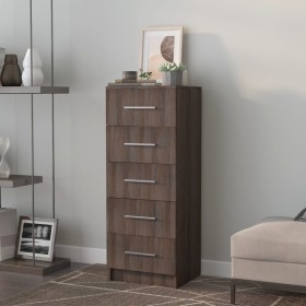 Sonoma oak plywood chest of drawers 41x35x106 cm by vidaXL, Lockers and storage cabinets - Ref: Foro24-340228, Price: 97,99 €...