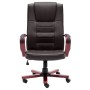 Silla de oficina de cuero auténtico marrón de vidaXL, Sillas de oficina - Ref: Foro24-20558, Precio: 253,56 €, Descuento: %