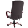 Silla de oficina de cuero auténtico marrón de vidaXL, Sillas de oficina - Ref: Foro24-20558, Precio: 253,56 €, Descuento: %