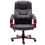 Silla de oficina de masaje de cuero auténtico marrón de vidaXL, Sillas de oficina - Ref: Foro24-20567, Precio: 299,81 €, Desc...