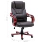 Silla de oficina de masaje de cuero auténtico marrón de vidaXL, Sillas de oficina - Ref: Foro24-20567, Precio: 299,81 €, Desc...