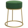 Hocker redondo verde terciopelo de vidaXL, Taburetes y sillas plegables - Ref: Foro24-340253, Precio: 42,69 €, Descuento: %