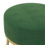 Hocker redondo verde terciopelo de vidaXL, Taburetes y sillas plegables - Ref: Foro24-340253, Precio: 42,69 €, Descuento: %