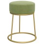 Hocker redondo verde mostaza terciopelo de vidaXL, Taburetes y sillas plegables - Ref: Foro24-340262, Precio: 37,03 €, Descue...