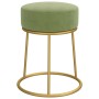 Hocker redondo verde mostaza terciopelo de vidaXL, Taburetes y sillas plegables - Ref: Foro24-340262, Precio: 37,03 €, Descue...