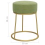 Hocker redondo verde mostaza terciopelo de vidaXL, Taburetes y sillas plegables - Ref: Foro24-340262, Precio: 37,03 €, Descue...