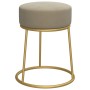 Hocker redondo gris oscuro terciopelo de vidaXL, Taburetes y sillas plegables - Ref: Foro24-340256, Precio: 40,06 €, Descuent...