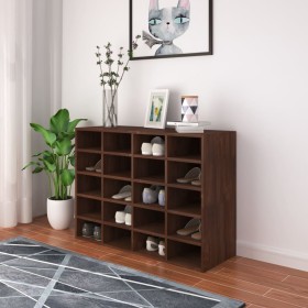 Oak brown plywood shoe rack 92x30x67.5 cm by vidaXL, Shoe racks and shoe organizers - Ref: Foro24-340220, Price: 126,99 €, Di...