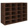 Oak brown plywood shoe rack 92x30x67.5 cm by vidaXL, Shoe racks and shoe organizers - Ref: Foro24-340220, Price: 126,99 €, Di...