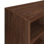 Zapatero de madera contrachapada marrón roble 92x30x67,5 cm de vidaXL, Zapateros y organizadores de calzado - Ref: Foro24-340...