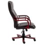 Silla de oficina de cuero auténtico marrón de vidaXL, Sillas de oficina - Ref: Foro24-20560, Precio: 271,12 €, Descuento: %