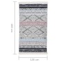 Pink and aquamarine cotton rug 120x180 cm by vidaXL, Rugs - Ref: Foro24-340102, Price: 31,42 €, Discount: %