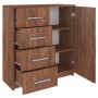 Aparador de aglomerado roble marrón 79x35x88 cm de vidaXL, Aparadores - Ref: Foro24-340247, Precio: 131,32 €, Descuento: %